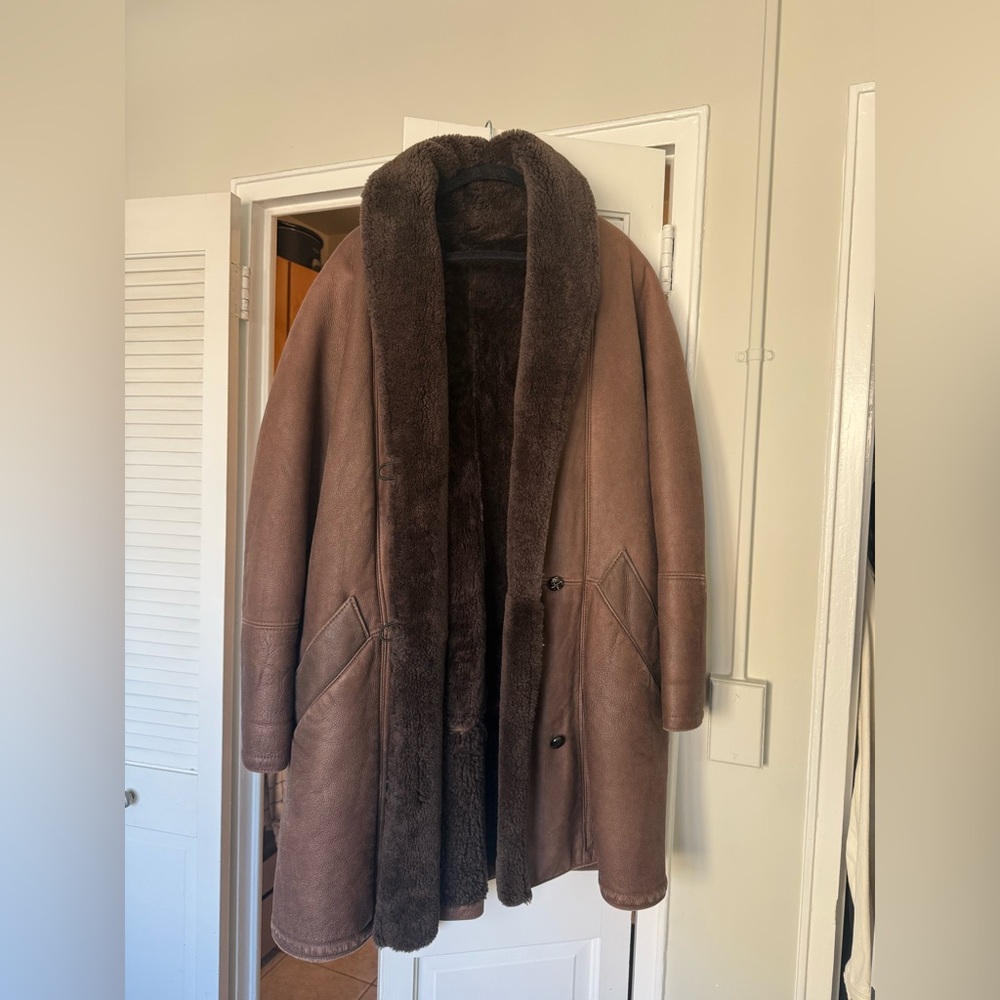 Vintage Burberry shearling coat
